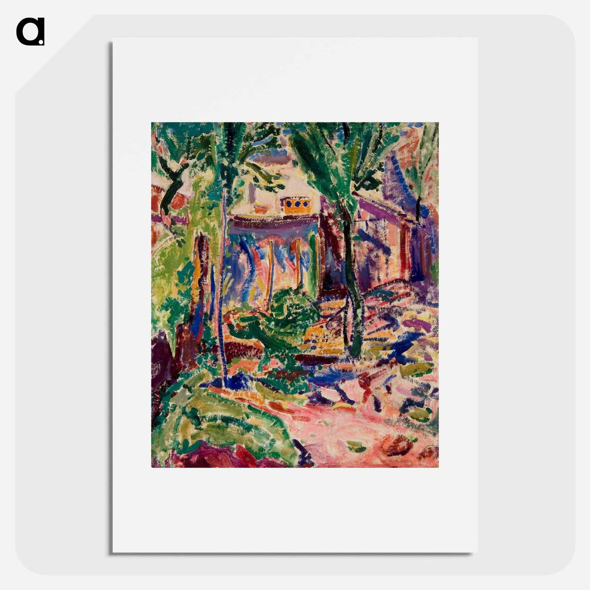 Landscape with House - アルフレッド ヘンリー マウラー Poster.