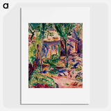 Landscape with House - アルフレッド ヘンリー マウラー Poster.