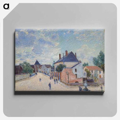 Street in Moret - アルフレッド シスレー Canvas.