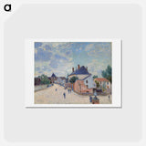 アートポストカード-Street in Moret - アルフレッド シスレー Postcard.
