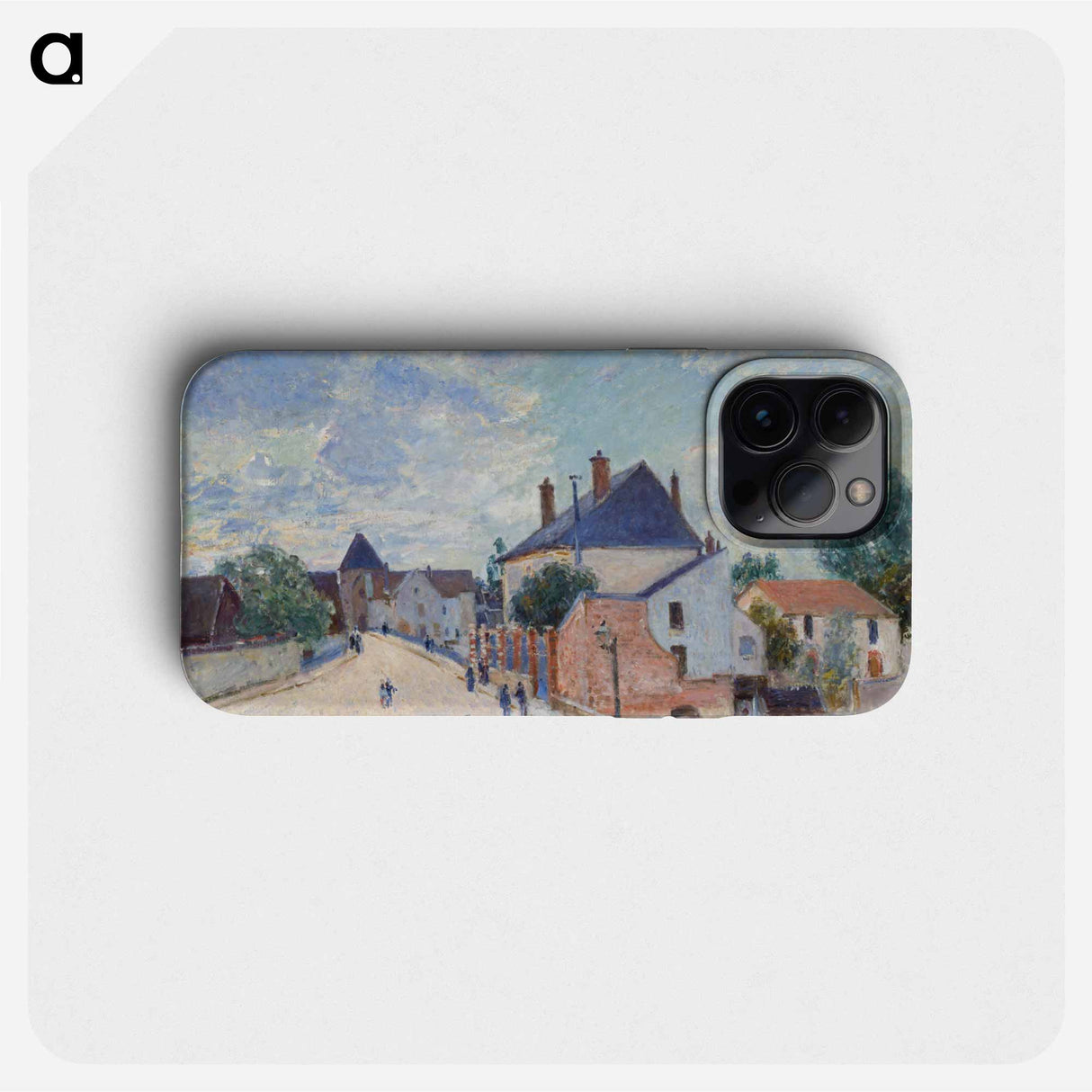 Street in Moret - アルフレッド シスレー Phone Case.