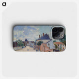 Street in Moret - アルフレッド シスレー Phone Case.