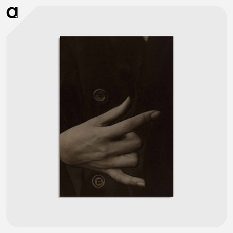 アートポストカード-Georgia O’Keeffe—Hand - アルフレッド スティーグリッツ Postcard.