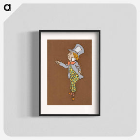 アートポスター-Mad Hatter Costume Design for Alice in Wonderland - 不思議の国のアリス Poster.