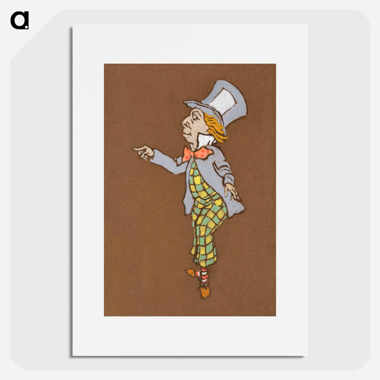 Mad Hatter Costume Design for Alice in Wonderland - Alice in Wonderland Poster.