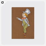 Mad Hatter Costume Design for Alice in Wonderland - 不思議の国のアリス Postcard.