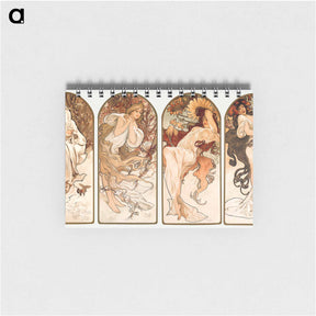 アートメモ帳-The Seasons - アルフォンス ミュシャ Memo.