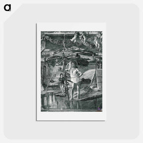 アートポストカード-Scenes from the Life of St.Christopher - アンドレア マンテーニャ Postcard.