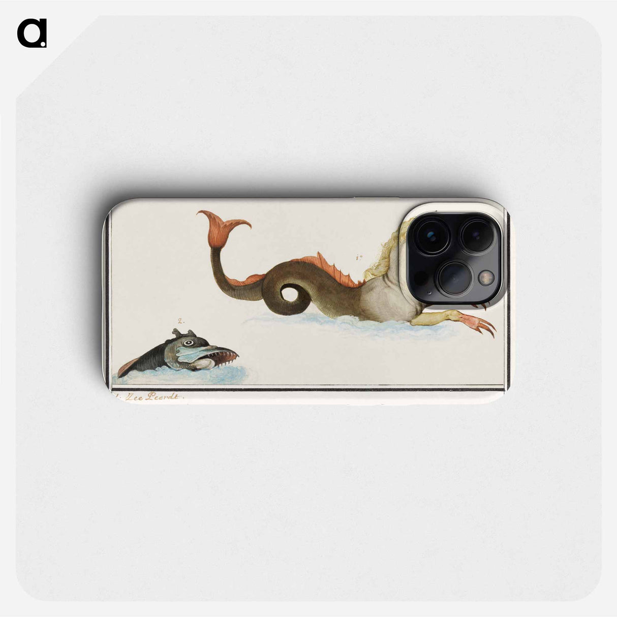 Hippocampus and fish - アンセルムス ボエティウス デ ブート Phone Case.