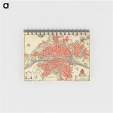 Plattegrond van Parijs - アンティーク地図 Memo.