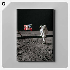アートパネル-Apollo 11 Extravehicular Activity - アポロ月面着陸 Canvas.