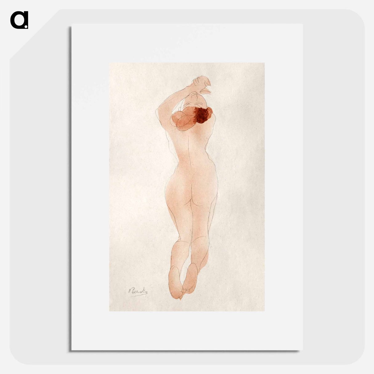 Care: my daughter, cherry - Auguste Rodin Poster.