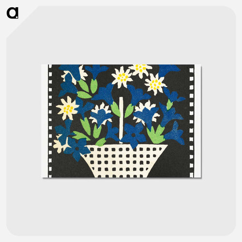 Basket of Flowers
 - Flower Basket Postcard.