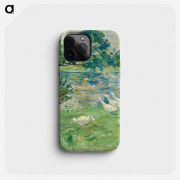 Girl in a Boat with Geese
 - ベルト モリゾ Phone Case.