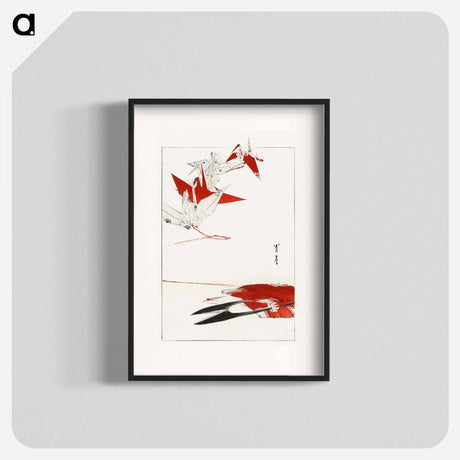 アートポスター-Bird Origami, Illustration from Bijutsu Sekai
 - 美術世界 Poster.