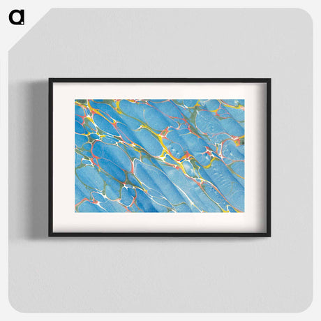 アートポスター-Abstract Marble Texture
 - 大英図書館 Poster.