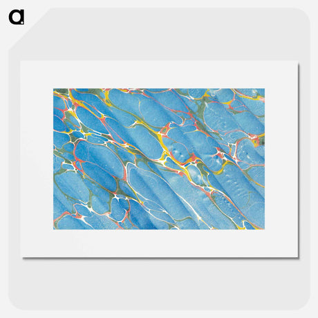 アートポスター-Abstract Marble Texture
 - 大英図書館 Poster.