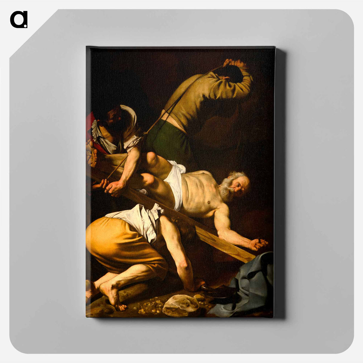 Crucifixion of St. Peter - Caravaggio Canvas.