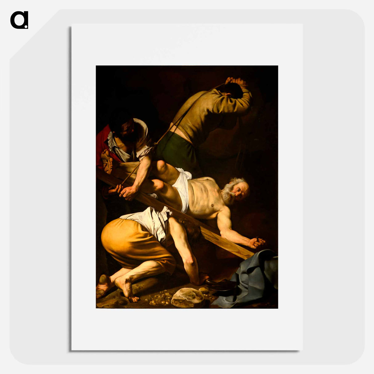 Crucifixion of St. Peter - Caravaggio Poster.