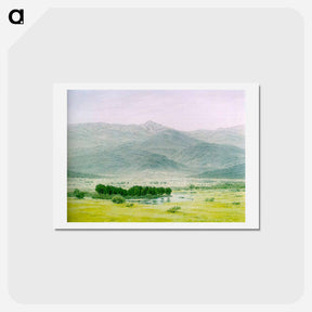 アートポストカード-Landscape in the Riesengebirge - カスパー ダーヴィト フリードリヒ Postcard.