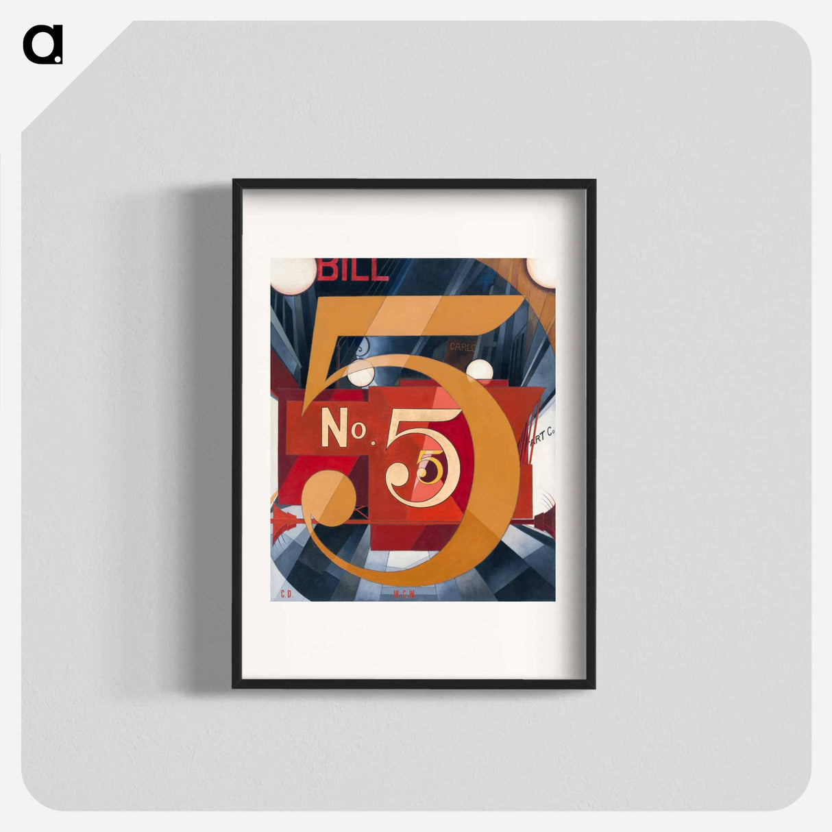 I Saw the Figure 5 in Gold - Charles Demuth Poster.