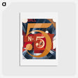 アートポストカード-I Saw the Figure 5 in Gold - チャールズ デムス Postcard.