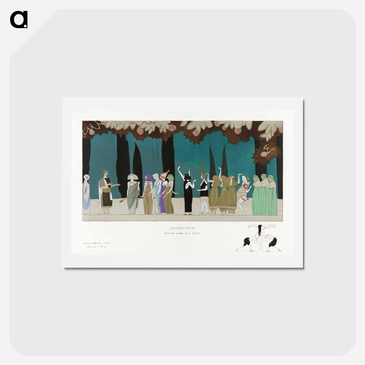アートポストカード-Aphrodite–In the gardens of the Goddess
 - シャルル マルタン Postcard.
