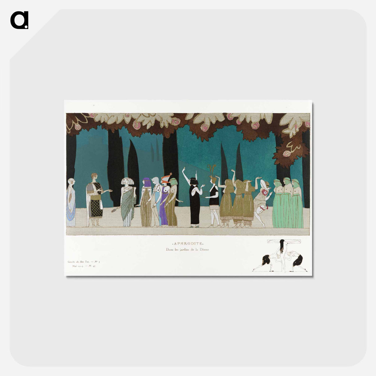 アートポストカード-Aphrodite–In the gardens of the Goddess
 - シャルル マルタン Postcard.
