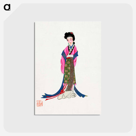 アートポストカード-Ancient Lady Costume
 - 中国の衣装 Postcard.