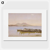 Part of the bay of Naples with Vesuvius in the background - クリステン ケプケ Poster.
