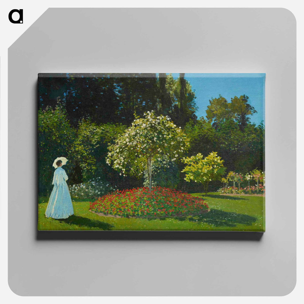 Lady in the garden - Claude Monet Canvas.