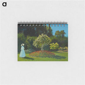 アートメモ帳-Lady in the garden - クロード モネ Memo.