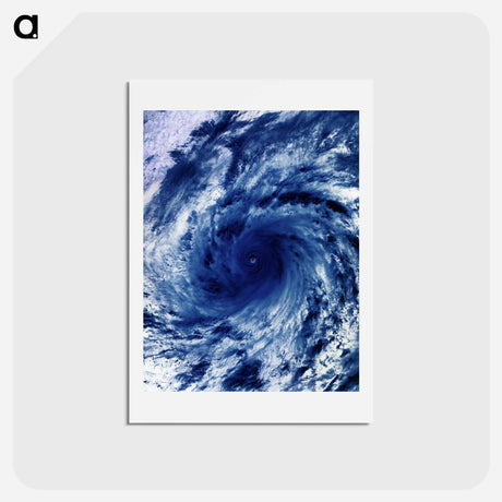 アートポストカード-Tropical Cyclone
 - 上空からの地球 Postcard.