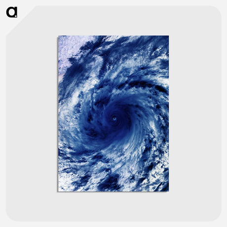 アートポストカード-Tropical Cyclone
 - 上空からの地球 Postcard.