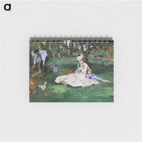 アートメモ帳-The Monet Family in Their Garden at Argenteuil - エドゥアール マネ Memo.