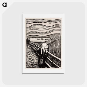 アートポストカード-The Scream - エドヴァルド ムンク Postcard.