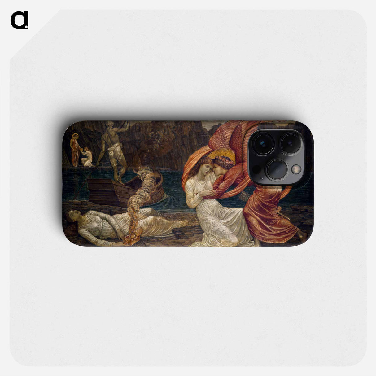 Cupid and Psyche - Palace Green Murals - Psyche receiving the Casket from Proserpine - エドワード バーン ジョーンズ Phone Case.