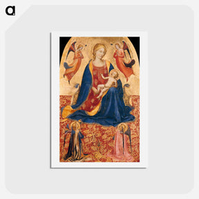 アートポストカード-Madonna of Humility - フラ アンジェリコ Postcard.