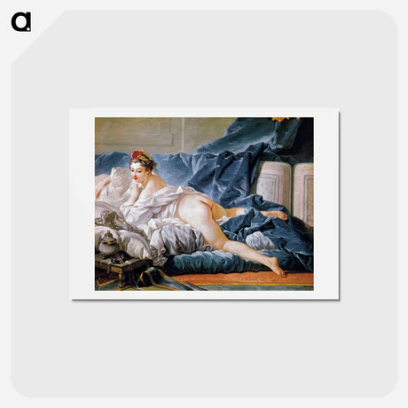 アートポストカード-Brown Odalisque - フランソワ ブーシェ Postcard.