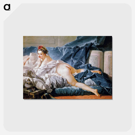 アートポストカード-Brown Odalisque - フランソワ ブーシェ Postcard.