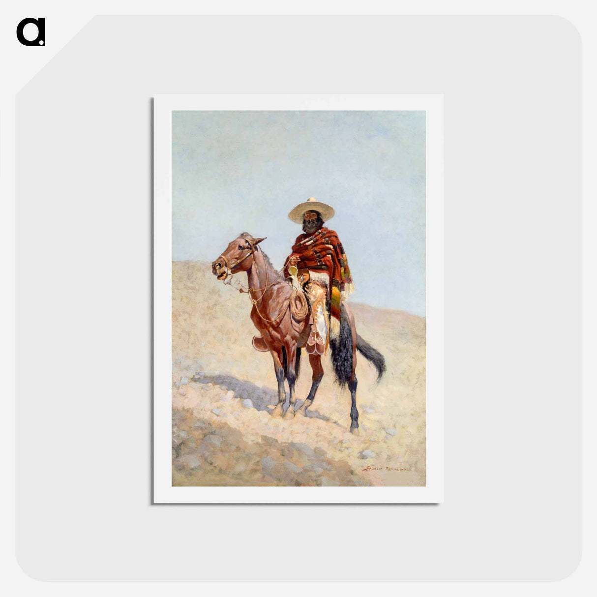 アートポストカード-A Mexican Vaquero
 - フレデリック レミントン Postcard.