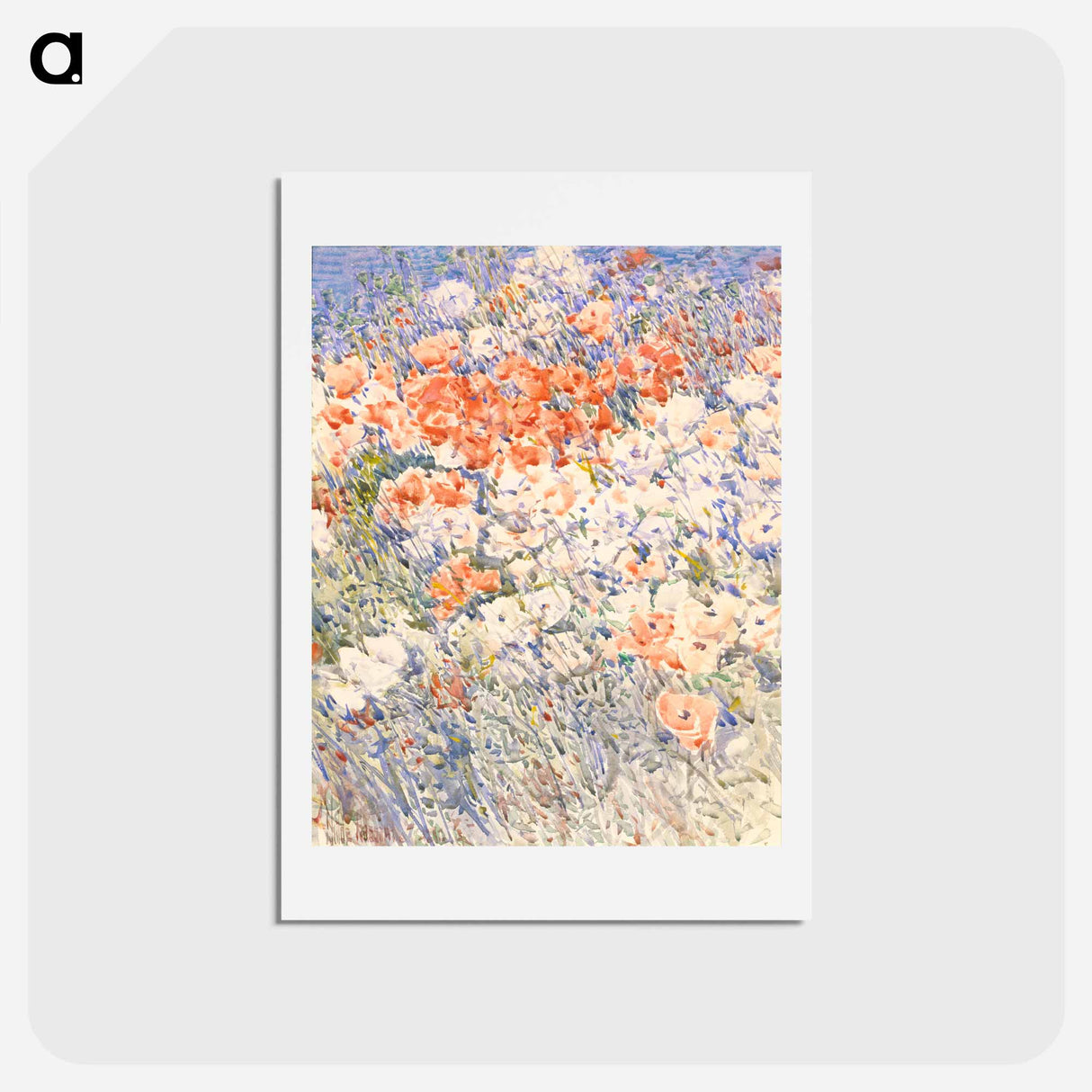 アートポストカード-The Island Garden - フレデリック チャイルド ハッサム Postcard.