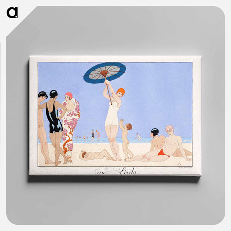 アートパネル-Au Lido Plate no.14 - ジョージ バービエ Canvas.