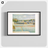 The Outer Harbor - Georges Seurat Poster.