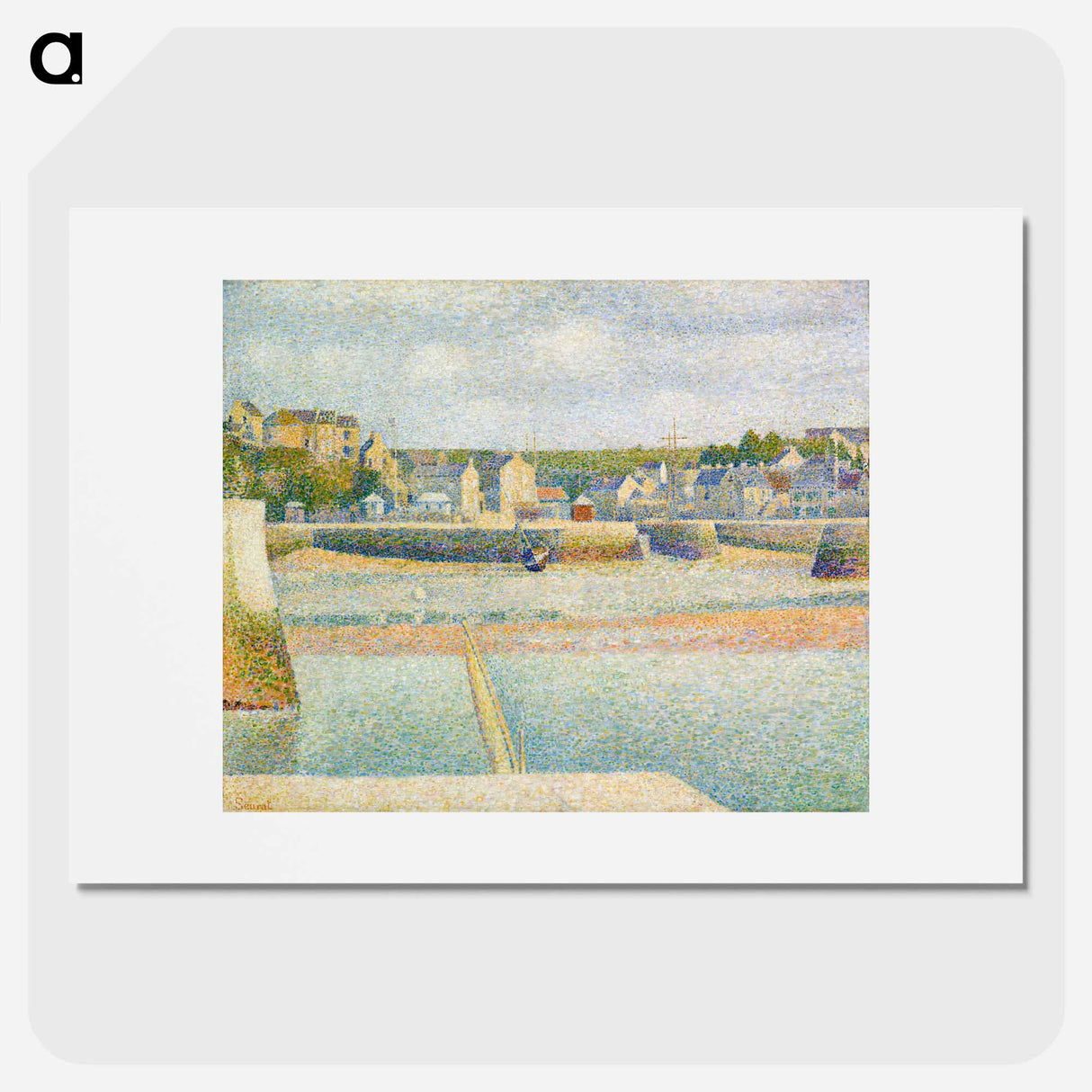 The Outer Harbor - Georges Seurat Poster.