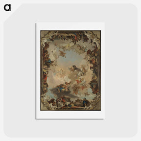アートポストカード-Allegory of the Planets and Continents
 - ジョバンニ バティスタ ティエポロ Postcard.