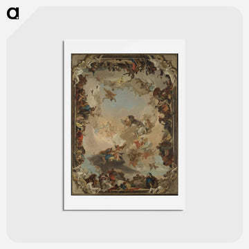 Allegory of the Planets and Continents
 - ジョバンニ バティスタ ティエポロ Postcard.