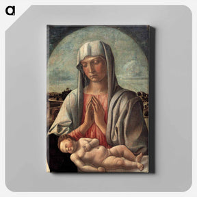 アートパネル-Madonna and Child - ジョヴァンニ ベッリーニ Canvas.