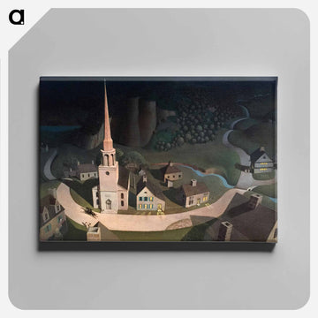 The Midnight Ride of Paul Revere - グラント ウッド Canvas.