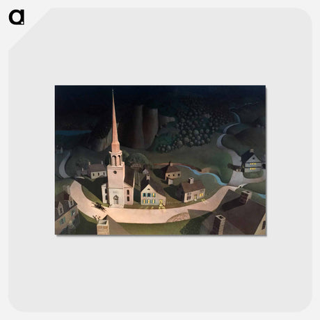 アートポストカード-The Midnight Ride of Paul Revere - グラント ウッド Postcard.